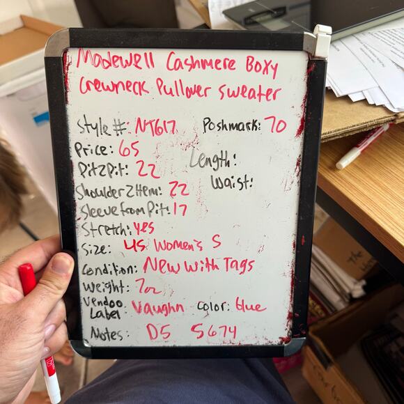 Madewell Cashmere Boxy Crewneck Pullover Sweater US Women's S - Picture 6 of 6